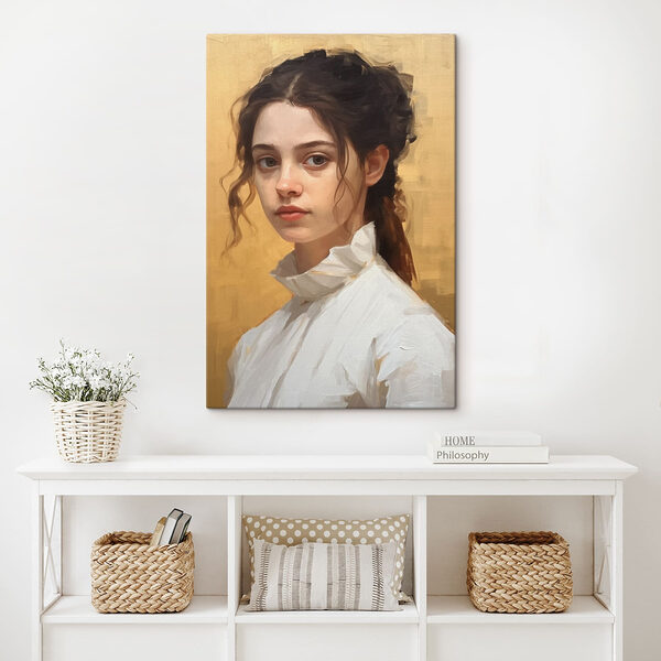 Femme en chemise blanche Tableaux Femme en chemise blanche