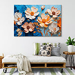 Tableaux Des fleurs artistiques dans des teintes vibrantes.