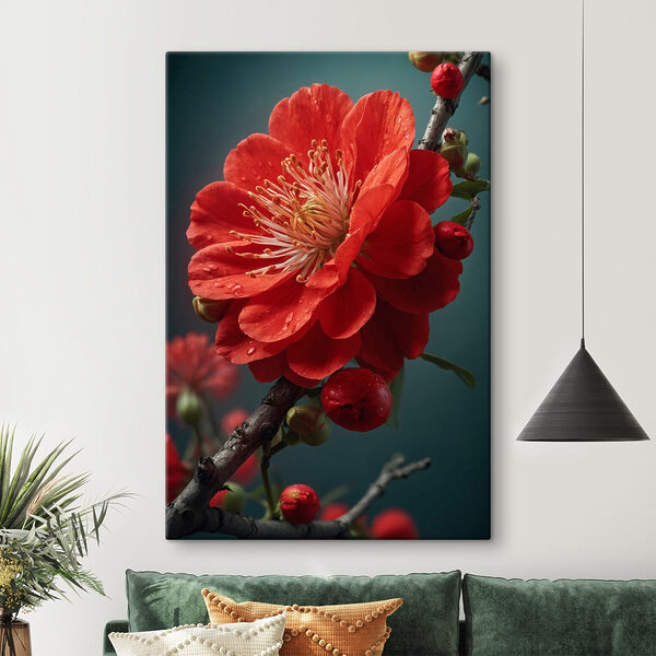 Fleurs vibrantes avec de délicates gouttelettes Tableaux Fleurs vibrantes avec de délicates gouttelettes