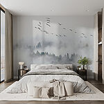 Papier peint Oiseaux volant dans le ciel