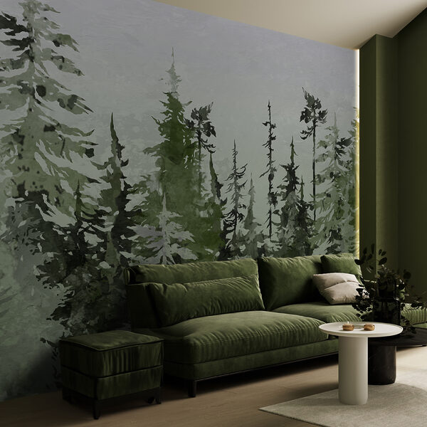 Papier peint Peinture d'un arbre