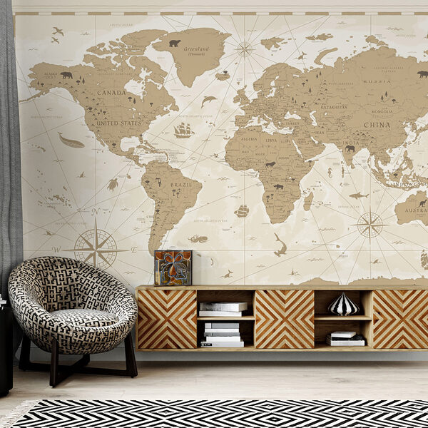 Papier peint Carte du monde