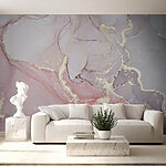 Papier peint Motif abstrait de couleurs pastel tourbillonnantes