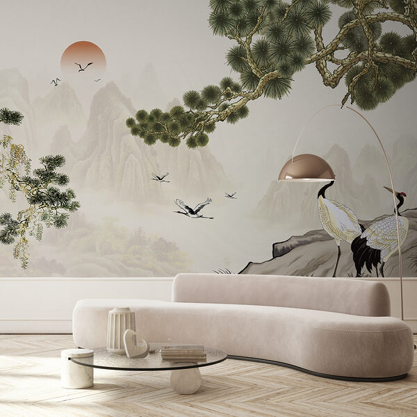 Papier peint Oiseau volant dans le ciel