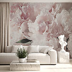 Papier peint Fleurs délicates dans des tons pastel