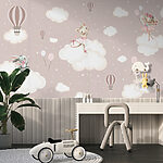 Papier peint Ballet d'animaux dansant sur les nuages