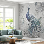 Papier peint Peinture d'un paon