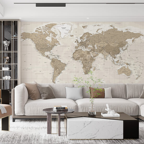 Papier peint Carte du monde