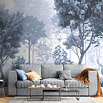 Papier peint Groupe d'arbres et de plantes