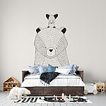 Papier peint Dessin d'un ours