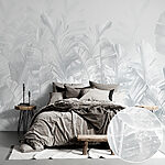 Papier peint Groupe de feuilles blanches