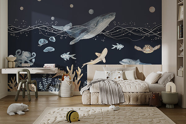 Papier Peint Mural 3D Vue Mer – Impression Paysage Tropical Pour Déco Salon Et Chambre