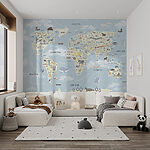 Papier peint Carte du monde