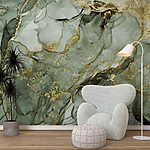 Papier peint Motif abstrait de texture de marbre vert