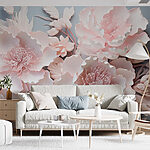 Papier peint Groupe de fleurs blanches