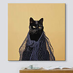 Tableaux Chat portant un filet