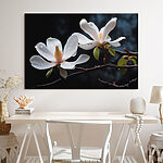 Tableaux Pétales doux ornés de gouttelettes d'eau