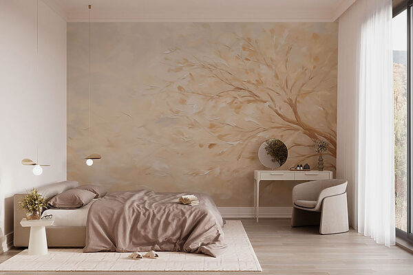 Peinture d'un arbre Papier peint Peinture d'un arbre