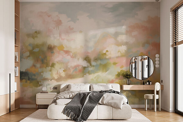 Peinture d'un paysage Papier peint Peinture d'un paysage