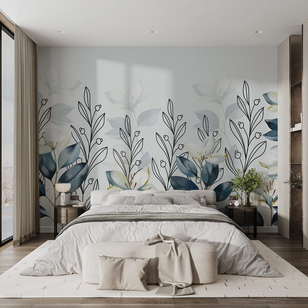 Des fleurs délicates sur une toile de fond douce Papier peint Des fleurs délicates sur une toile de fond douce