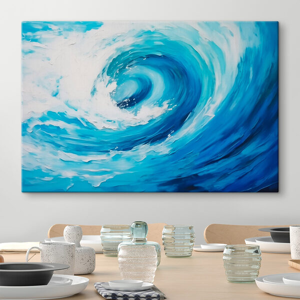 Tourbillon bleu et blanc Tableaux Tourbillon bleu et blanc