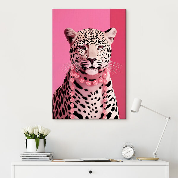Léopard avec collier Tableaux Léopard avec collier