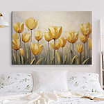Tableaux Peinture de fleurs jaunes