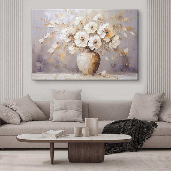 Peinture de fleurs dans un vase Tableaux Peinture de fleurs dans un vase