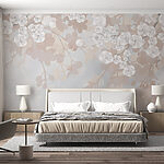Papier peint Fleurs blanches sur une branche