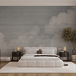 Papier peint Nuages blancs dans le ciel