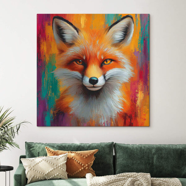 Peinture d'un renard Tableaux Peinture d'un renard