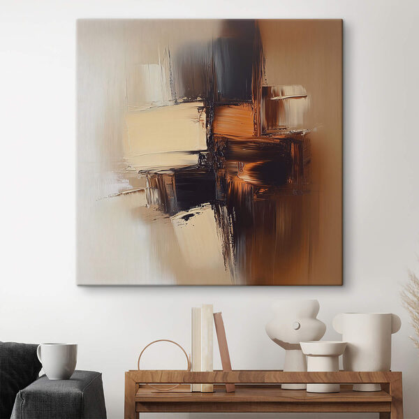Formes abstraites dans des tons chauds Tableaux Formes abstraites dans des tons chauds