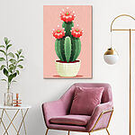 Tableaux Cactus à fleurs roses