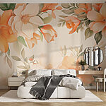 Papier peint Beauté florale dans des tons pastel