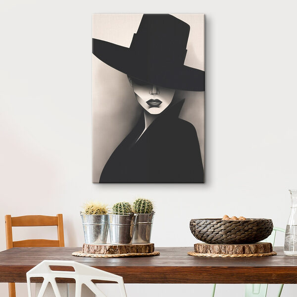 Femme portant un chapeau Tableaux Femme portant un chapeau