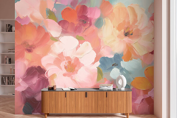 Peinture de fleurs Papier peint Peinture de fleurs