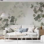 Papier peint Verdure sereine dans des tons doux