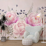 Papier peint Aquarelle de fleurs