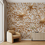 Papier peint Formes organiques dans des motifs fluides