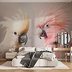Papier peint Des oiseaux aux couleurs vives en harmonie