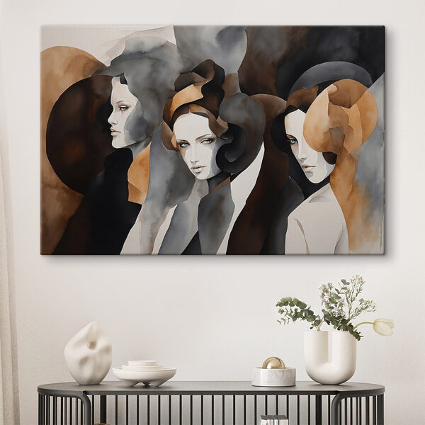 Tableaux Groupe de femmes aux couleurs différentes