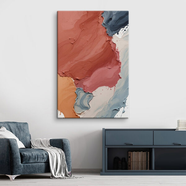 Tableaux Des couleurs texturées dans un équilibre harmonieux