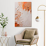 Tableaux Textures abstraites dans des tons chauds.