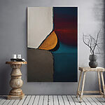 Tableaux Couleurs abstraites dans un arrangement dynamique.