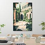 Tableaux Bâtiment avec balcon et plantes