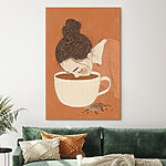 Tableaux Femme buvant dans une tasse