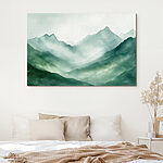 Tableaux Peinture de montagnes et de brouillard