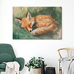 Tableaux Renard dormant dans l'herbe