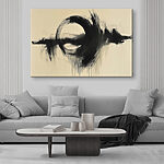 Tableaux Cercle noir sur fond blanc