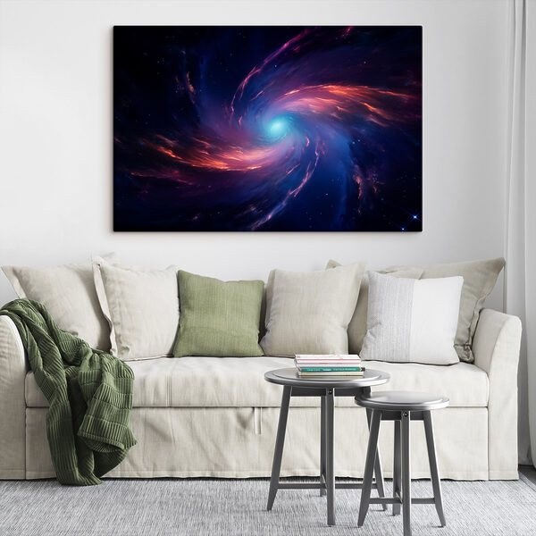Tourbillon lumineux coloré dans l'espace Tableaux Tourbillon lumineux coloré dans l'espace